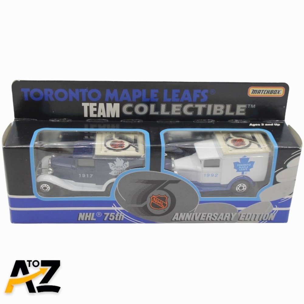 2 Matchbox Toronto Maple Leafs Team Collectible NHL 75th Anniversary Edition 91'